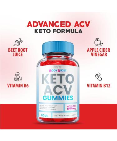 Body Boost Keto Gummies with ACV - Vegan Formula for Weight Loss - 60 Gummies - Buy Online on GoSupps.com