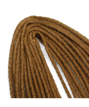 20 Inch Synthetic Dreadlocks - 10 Strands Pack Double Ended Extensions | Soft Light Brown 27# Crocheted Braided Hair for Reggae Hip-Hop & Hippie Style - Buy Online on GoSupps.com