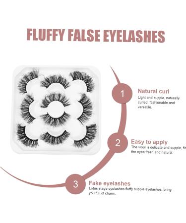 MAGICLULU 15 Pairs Eyelashes Fluffy Lash Extension Long Fake Lash Soft Light Fake Lash Handmade Eye Lashes Cosmetic Fake Lashes 3d Black Makeup Artificial Miss Fiber Lotus Terrace - Buy Online on GoSupps.com