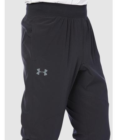 Under Armour Men's Stretch Woven Tapered Pants - Black/Pitch Gray, Size Large - Buy Online on GoSupps.com