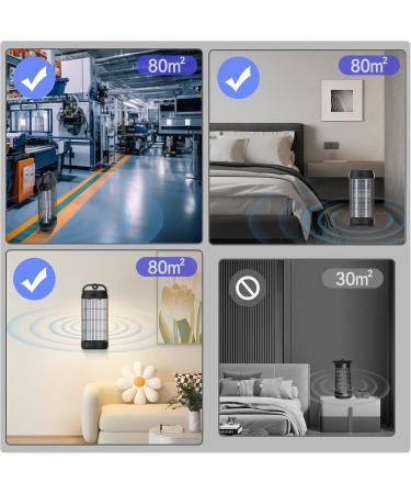 Buy Mjum 16W Double-Sided Electric Insect Trap - Non-Toxic Mosquito Lamp for Home & Garden - Replacement Bulb Included - Buy Online on GoSupps.com