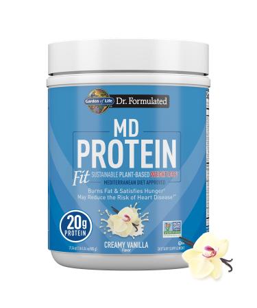 Garden of Life MD Protein Fit Sustainable Plant-Based Weight Loss Creamy Vanilla 21.34 oz (605 g)