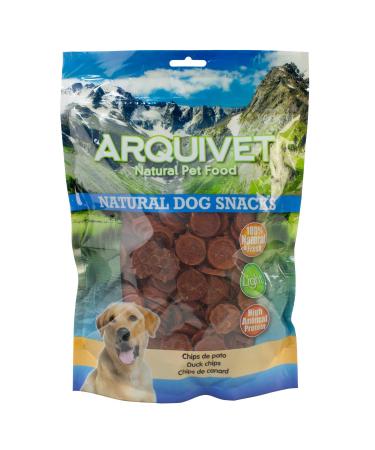 ARQUIVET Duck Chips 1 Kg - 100% Natural Dog Snacks - Canine Bites, Rewards & Treats
