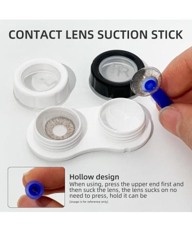 Contact Lens Extraction Tool Set - 4 Piece Silicone Suction Cups for RGP & Scleral Lenses - Pink Green Blue White - International Shipping Available - Buy Online on GoSupps.com