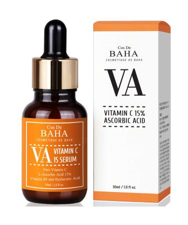 Cos De BAHA VA Vitamin C 15% Ascorbic Acid Serum 1 fl oz (30 ml)