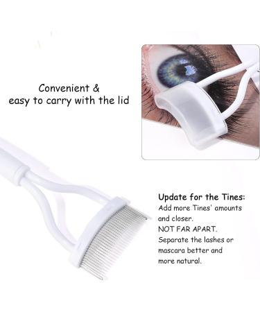 MSQ Eyelash Comb & Separator Tool with Cover - False Eyelash Grooming & Makeup Mascara Applicator - Buy Online on GoSupps.com
