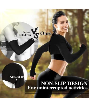 DSLSQD Women's UV Protection Bolero & Cooling Arm Sleeves - Sun Protection Scarf for Outdoor Activities - Black - Buy Online on GoSupps.com