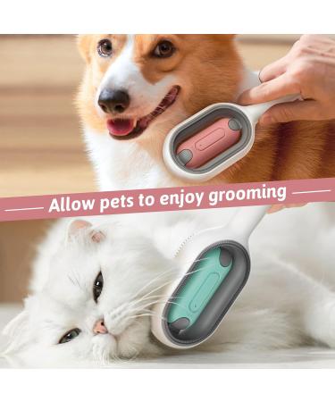 4-in-1 Universal Pet Knot Remover & Self-Cleaning Cat Brush | Animal Hair Cleaning Brush with Water Tank & Wet Wipes | Multifunctional Pet Care Solution - Buy Online on GoSupps.com