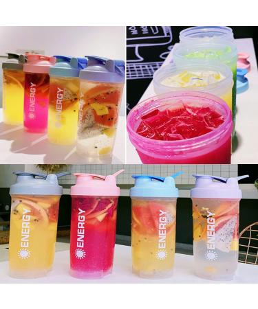 Pubiao 500ml Protein Shaker Cup | Portable Sports Drink Mixer with Ball | Fitness & Gym Essential in Pink - Buy Online on GoSupps.com
