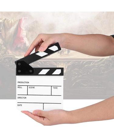 Mini Acrylic Clapper Board for Shoot Props & Advertising - Black and White Whiteboard PAV1BWE3S Blue - Buy Online on GoSupps.com