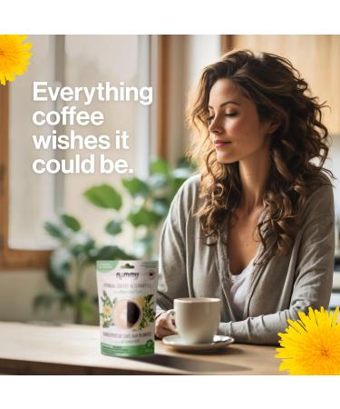 Nummy Creations Pumpkin Spice Instant Caffeine-Free Coffee Alternative - 150 Cups Dandelion & Chicory Coffee Substitute 10.58oz - Buy Online on GoSupps.com