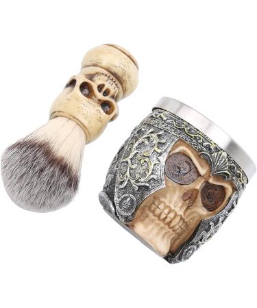 Premium Stainless Steel Shaving Brush & Men's Beard Shaving Set - Ideal for Home & Salon Use - Buy Online on GoSupps.com