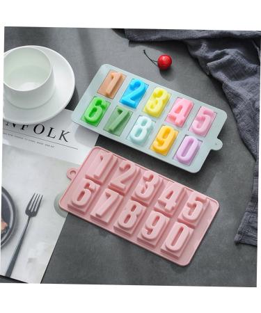 PRETYZOOM Cake Stencils Number Chocolate Mold Candle Silicone Mold Molde De para Chocolate para Chocolate De Chocolate Molds Ice Cube Mold Soap Mold Handmade Soap Happy Birthday - Buy Online on GoSupps.com
