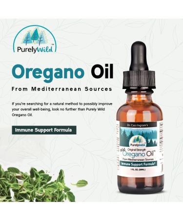 Dr. Cass Ingram's Original Strength Oregano Oil - 432 Servings - 1 fl oz - Immune Support Formula from Mediterranean Sources - Non GMO Wild Organic Oil - Buy Online on GoSupps.com