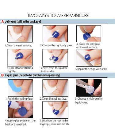YOSOMK 72PCS French Tip Press on Toenails (3 Boxes) - Short Square Glossy Ombre Fake Toe Nails for Women - Buy Online on GoSupps.com