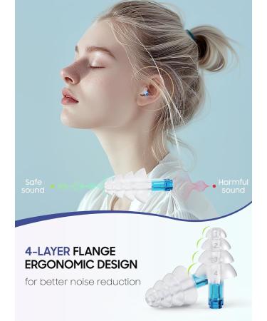 Buy Soft Silicone Ear Plugs for Airplane Pressure Relief - 2 Pairs 26dB Reusable Travel Essentials Ear Protection for Flying - Buy Online on GoSupps.com