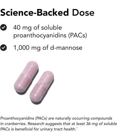Theralogix TheraCran Max - Cranberry + D-Mannose Supplement for Men & Women - Urinary Tract Health Support - 90-Day Supply - NSF Certified - 180 Capsules - Buy Online on GoSupps.com