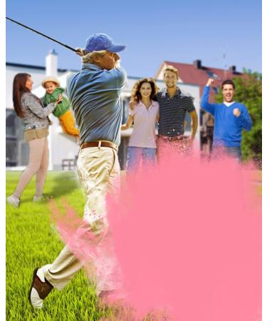 THIODOON Exploding Golf Balls for Golf Party Gender Reveal Golf Balls Prank Golf Balls Funny Joke for Golfers Best Gift for Expecting Parents 3 Piece Set(3 White/Blue & Pink & White) 3 pack:pink+blue+white - Buy Online on GoSupps.com