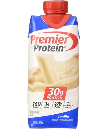 Premier Protein Premier Vanilla High Protein Shake 15 x 11 FL OZ 165 fl. oz. 325 ml (Pack of 15) protein drink - Buy Online on GoSupps.com