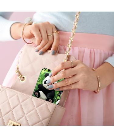 Travel Lipstick Organizer Case - Portable Makeup Bag with Mirror & Panda Bear Design | Perfect for International Shipping - Buy Online on GoSupps.com