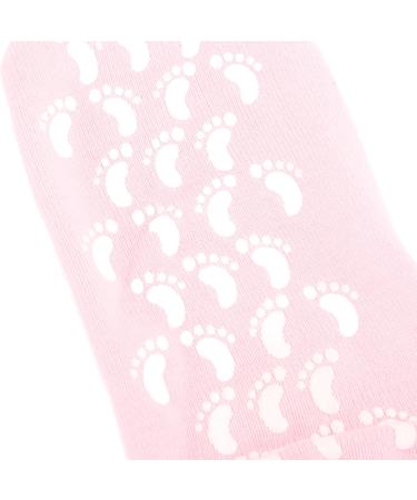 Moisturizing Gel Gloves Socks Set Soft Hands Feet Care Elastic Skin with Cream for Dry Cracked Feet Hands (Pink) - Buy Online on GoSupps.com