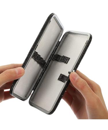 FOMIYES Box Tweezers Storage Bag Eyelash Tweezers Box Eyelash Tweezers Holder Storage Container Tweezers for Black 15.5x8cm Centimeter 15.5x8cm Black - Buy Online on GoSupps.com