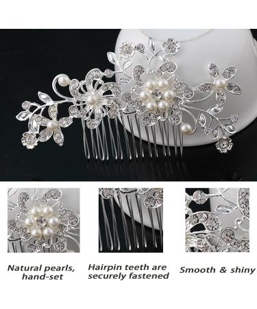Bridal Hair Accessories bridesmaid hair accessories Pearl Wedding Hair Accessories Crystal Bridal Hair Piece Bridal Hair Accessories Fashion Retro Elegant Ladies Hair Accessories - Buy Online on GoSupps.com