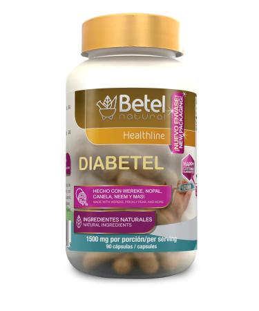 Diabetel Capsules by Betel Natural - Soporte Natural para el Diabetel - 90 Capsules