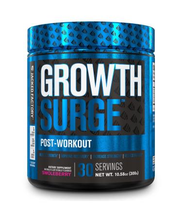 Growth Surge Creatine Post Workout - Muscle Builder with Creatine Monohydrate, Betaine, L-Carnitine L-Tartrate - Daily Muscle Building & Recovery Supplement - 30 Servings, Swoleberry Swoleberry 30 Servings (Pack of 1)