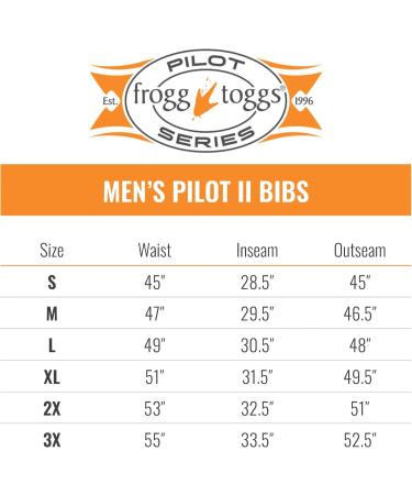 FROGG TOGGS Pilot II Guide Men's Waterproof Breathable Rain Bib - Dust Blue/Slate L | Shop Now for International Shipping - Buy Online on GoSupps.com