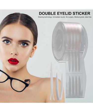 Droopy Eyelid Lifter | Double Eyelid Tape Invisible - Natural Invisible Eyelid Texture Bionic Fiber Design Strong Stickiness for Makeup Dancing Reticulated Olive - Buy Online on GoSupps.com