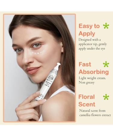 ROSVANEE Retinol Eye Cream Daily Anti-Aging Under Eye Cream with Hyaluronic Acid Vitamin E Niacinamide to Fight Eye Puffiness Fine Lines Wrinkles & Dark Circles 20ml - Buy Online on GoSupps.com