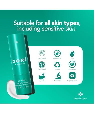 Dore - Le S rum - Vitamin C Serum - Hydrates Skin and Improves Appearance of Dark Spots Tone Fine Lines & Wrinkles for Oily Dry & Sensitive Skin Facial Serum for Women & Men (1 fl oz | 30 ml) - Buy Online on GoSupps.com