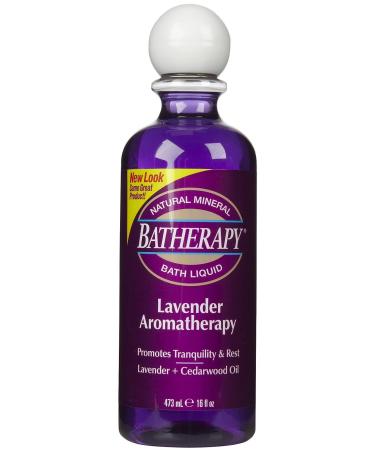 Batherapy Mineral Bath Liquid Lavender 16 oz