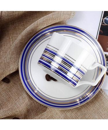 Coffee Cup and Saucer with A Spoon Without Lead-Free Non-Toxic Home Kitchen Office - Buy Online on GoSupps.com