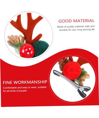FRCOLOR 8 Pairs Christmas Hair Clips Girls Hairpin Women Hair Clips Hair Decoration Antlers Hair Clips Christmas Hair Pin Girls Christmas Barrette Kids Hairpin Child South Korea Cute Iron - Buy Online on GoSupps.com