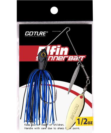 Goture Bass Fishing Lure Spinner Baits Kit - Topwater Buzzbait Set for Saltwater & Freshwater Bass Fishing - 5 Pack 1/2 oz Spinner Baits Lures - Buy Online on GoSupps.com