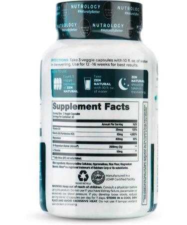 Nutrology Greens & Fruits Powder-Naturally Sourced Superfood Chocolate (30 Servings) Zen Natural Magnesium Supplement (30 Servings) - Buy Online on GoSupps.com