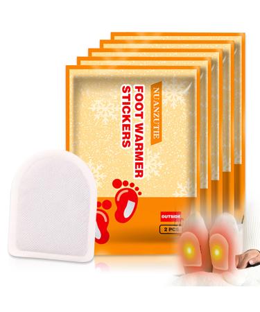 Foot warmer foot warmer pads toe warmer self -adhesive for 6h warm feet heat pads feet extra thin and pleasantly soft purely natural for all sizes (1 bag 10 pc)