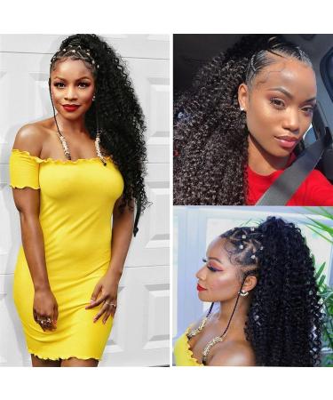 Hair Bun Brazilian Hair Ponytail Curl with Drawstring Hair Comb Ponytail Extensions Curly Ponytail Hair Clip for Black Women Hair Extension Hair Piece (Color : Black Size : 14inch 100g) 14inch 100g Black - Buy Online on GoSupps.com