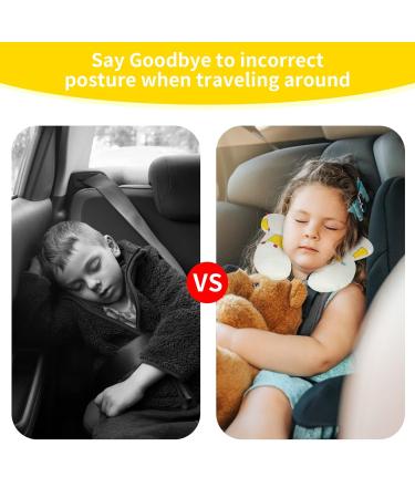 Baby Travel Pillow - Neck Support for Car Seat & Stroller | Comfort for Newborns & Toddlers | White Head Support Pillow - Buy Online on GoSupps.com