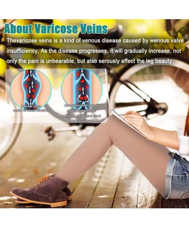 Buy Medical Compression Tights for Varicose Veins & Edema | 20-30 mmHg Gradient Pressure Open Toe Stockings | Opaque Beige XX-Large - International Shipping Available - Buy Online on GoSupps.com