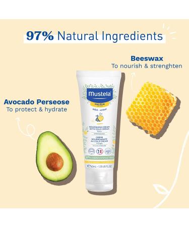 Mustela Baby Nourishing Face Cream with Cold Cream for Dry Skin - 1.35 fl oz (40 ml) - Buy Online on GoSupps.com