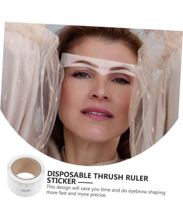 NOLITOY 50pcs Professional Eyebrow Mapper Measuring Eyebrow Line Eyebrow Trimming Sticker - Buy Online on GoSupps.com