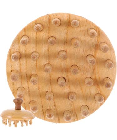 Beavorty 3-In-1 Beech Wood Broad Tooth Massage Comb & Sandalwood Scalp Massager - Perfect for Hair Care & Relaxation - Buy Online on GoSupps.com