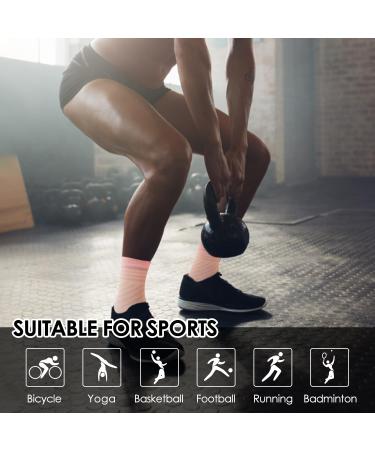 4 Pairs Neuropathy Socks Plantar Fasciitis Foot Compression Support - Men & Women - Arch Support - Anti-Slip - Breathable - Pain Relief - S Pink - Buy Online on GoSupps.com