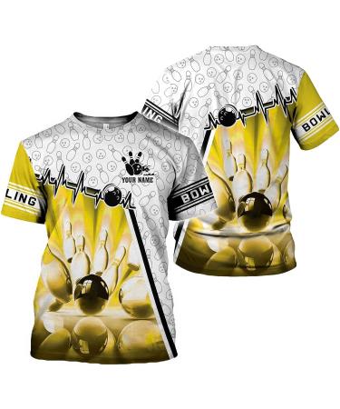 Custom Name American Bowling Shirt | Personalized 3D All Over Printed Men's Bowling Gift - Buy Online on GoSupps.com