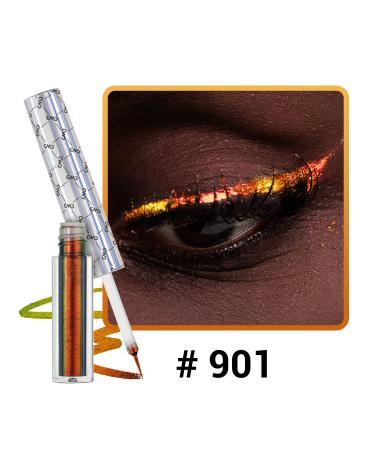 CHARMACY Chameleon Liquid Glitter Eyeliner - Brown Gold Green #901 - Buy Online on GoSupps.com