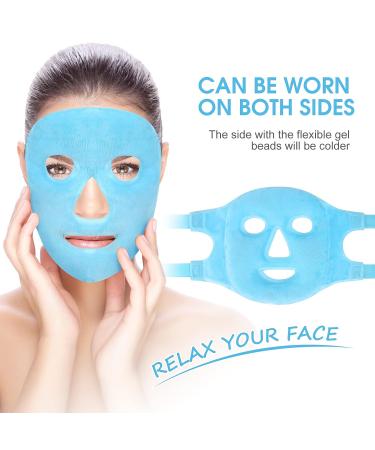 Reusable Cooling Gel Eye Mask for Dark Circles and Puffiness - Ultimate Stress Relief + Free Face Mask - Buy Online on GoSupps.com