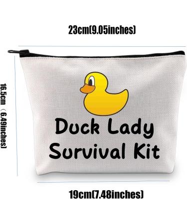Duck Lady Survival Kit: Cute Makeup Bag for Duck Lovers | Unique Farm & Backyard Gifts - Buy Online on GoSupps.com